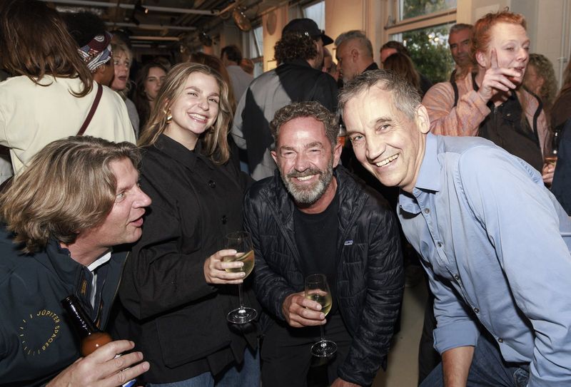 Pieter Kraaijenbrink, Remco van der Voort, Gigi Scherpenisse, Rini Scherpenisse at the Beyond Design Awards 2026, Borisov Amsterdam