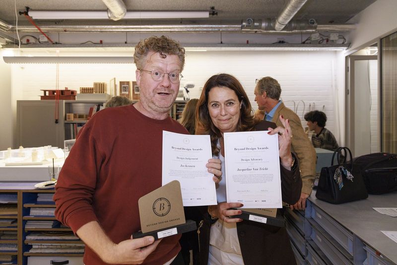 Jos Kranen, Jacqueline van Tricht at the Beyond Design Awards 2026, Borisov Amsterdam